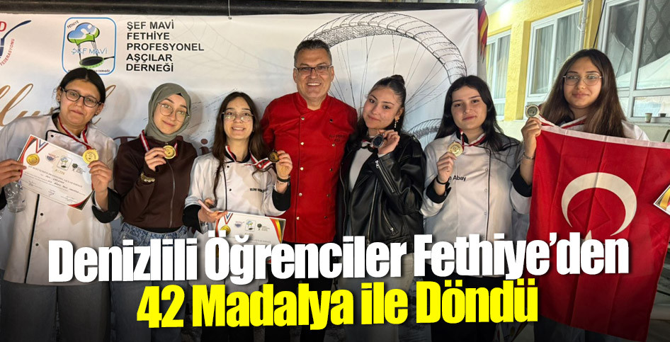 Denizlili Öğrenciler Fethiye’den 42 Madalya ile Döndü