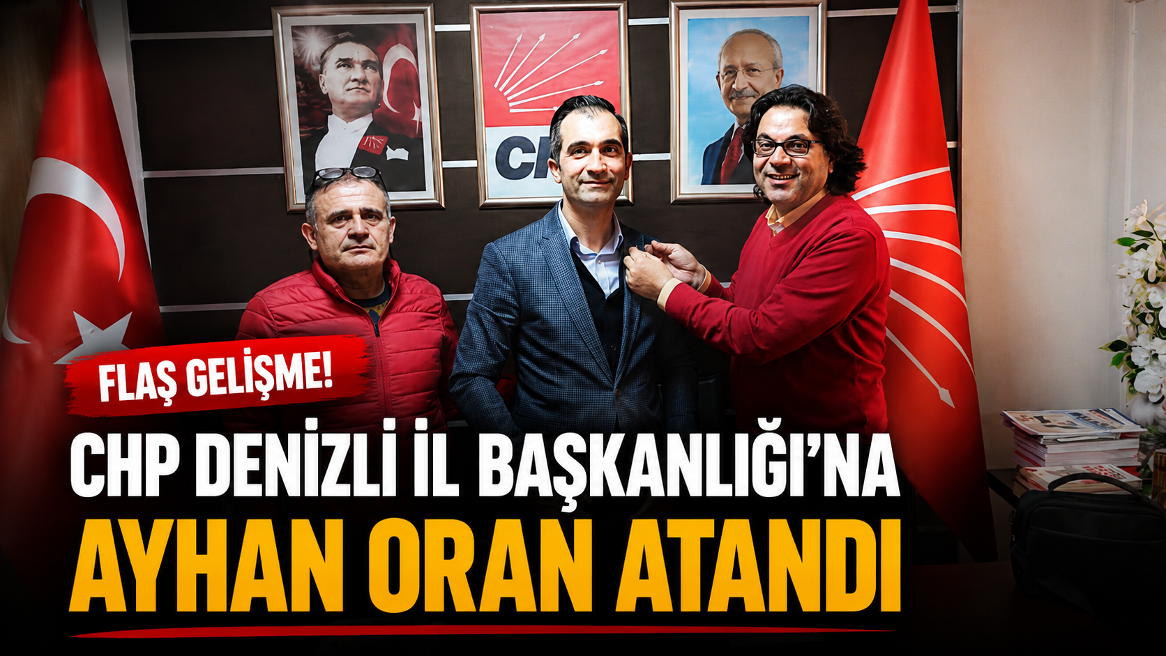 CHP Denizli İl Başkanlığı'na Ayhan Oran Atandı