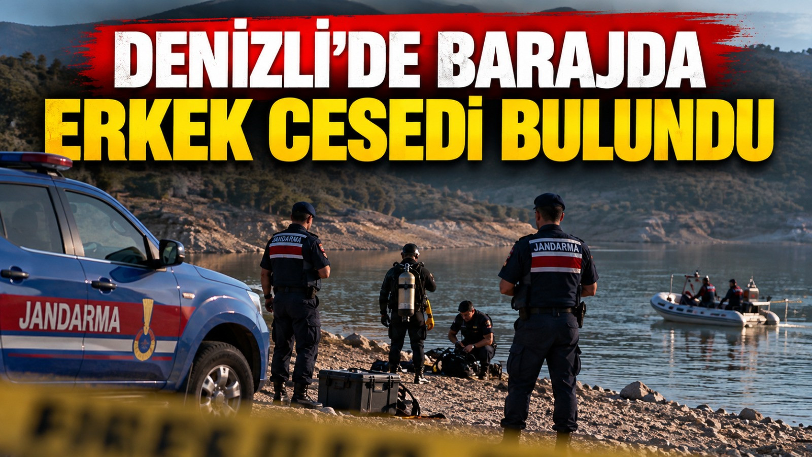 Denizli’de Barajda Erkek Cesedi Bulundu